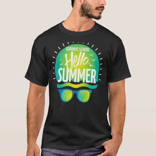 Hallo Vaarwel School T-shirt (Voorkant)