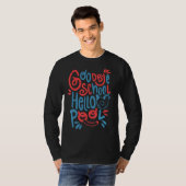 Hallo Vaarwel School T-shirt (Voorkant volledig)