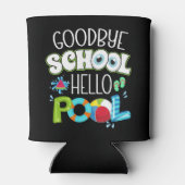 Hallo Vaarwel school? zwembad laatste schooldag gr Blikjeskoeler (Achterkant)