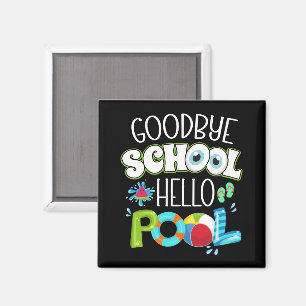 Hallo Vaarwel school? zwembad laatste schooldag gr Magneet