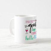 Hallo Vaarwel spanning Koffiemok (Voorkant links)