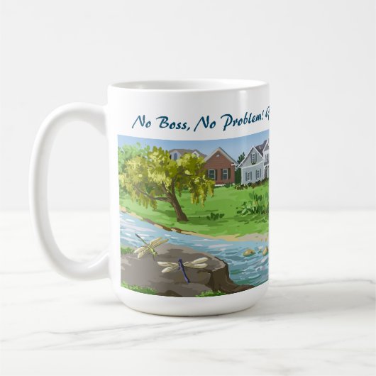 Hallo Vaarwel spanning, Koffiemok (Links)