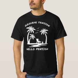 Hallo Vaarwel Tension | Grappig pensioen T-shirt