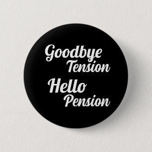 Hallo Vaarwel Tension Ronde Button 5,7 Cm