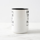 Hallo Vaarwel Tension Tweekleurige Koffiemok (Center)