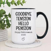 Hallo Vaarwel Tension Tweekleurige Koffiemok