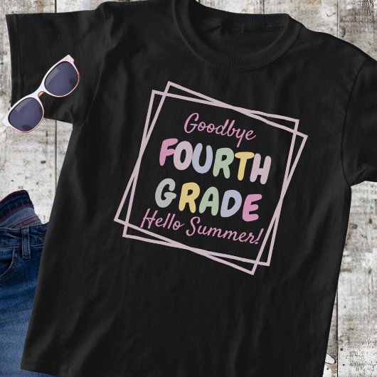 hallo "Vaarwel vierde klas, T-shirt