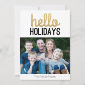 Hallo Vakantie - Foto Kerstkaart (Voorkant)