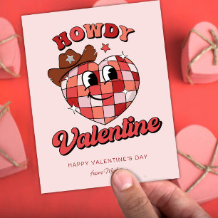 Hallo Valentijn Cute Disco Bal Hart Valentijnsdag Briefkaart