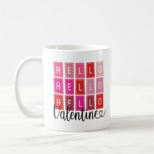 hallo Valentijn Cute Red Colorful Valentijns Koffiemok