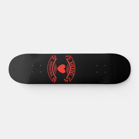 hallo VALENTIJN, geschenk valentijn Persoonlijk Skateboard (Horizontaal)