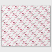 Hallo Valentijn Gnome met hartvormige ballon Cadeaupapier (Vlak)