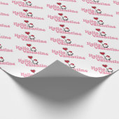 Hallo Valentijn Gnome met hartvormige ballon Cadeaupapier (Hoek)