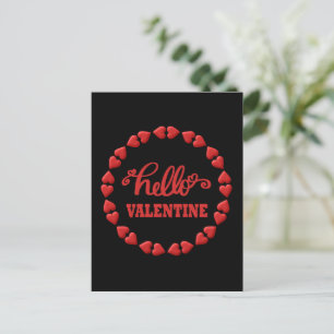Hallo Valentijn met harten Valentijnsdag Feestdagenkaart