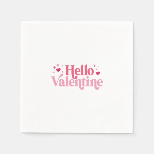 Hallo Valentijn Napkins Servet (Voorkant)