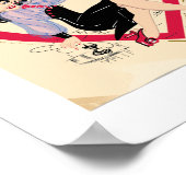 hallo Valentijn Pin-Up Girl Poster (Hoek)