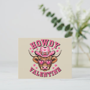 Hallo Valentijns Koe Valentijnsdag Coquette Liefde Briefkaart