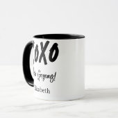 Hallo Valentijnsdag Gepersonaliseerde XOXO Mok (Voorkant links)
