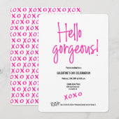 Hallo Valentijnsdag Kaart (Voorkant / Achterkant)