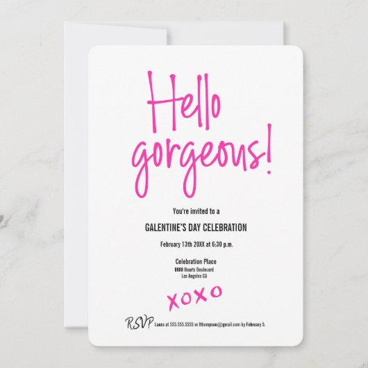 Hallo Valentijnsdag Kaart (Voorkant)