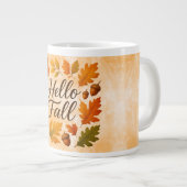 Hallo Vallen bladeren en eikels Grote Koffiekop (Voorkant rechts)