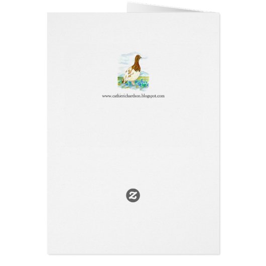 hallo van Alaska Willow Ptarmigan Blank (Achterkant)