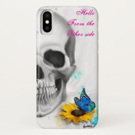 hallo van andere zijvlinderschedel Case-Mate iPhone case