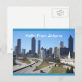hallo van    AtlantaPostcard Briefkaart (Voorkant / Achterkant)