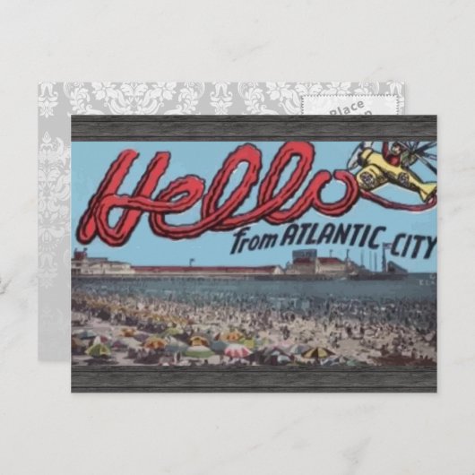 hallo van Atlantic City,  Briefkaart (Voorkant / Achterkant)
