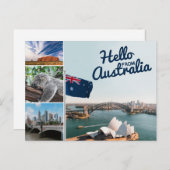 Hallo Van Australië Briefkaart (Voorkant / Achterkant)
