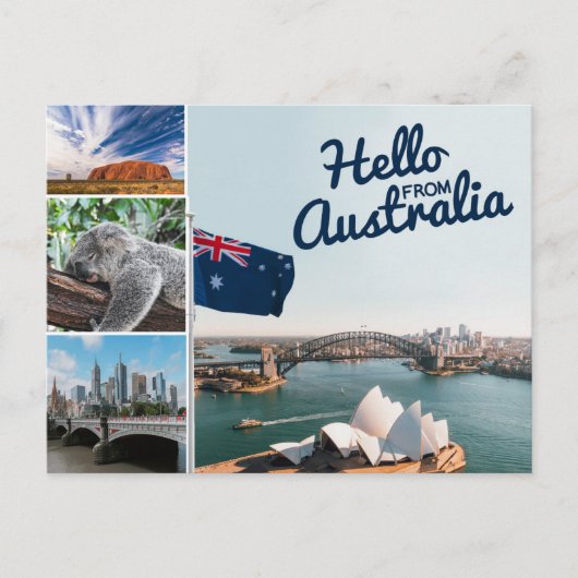 Hallo Van Australië Briefkaart (Voorkant)