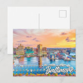 Hallo Van Baltimore, Maryland, Verenigde Staten Briefkaart (Voorkant / Achterkant)