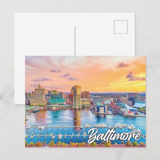 Hallo Van Baltimore, Maryland, Verenigde Staten Briefkaart (Voorkant / Achterkant)