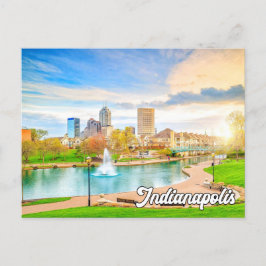 Hallo Van Beautiful Indianapolis, Indiana, USA Briefkaart