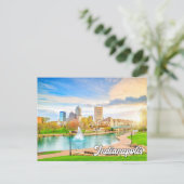Hallo Van Beautiful Indianapolis, Indiana, USA Briefkaart (Staand voorkant)