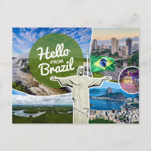 Hallo Van Brazilië Briefkaart
