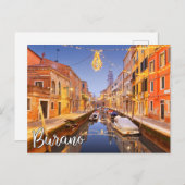 Hallo Van Burano, Italië Briefkaart (Voorkant / Achterkant)