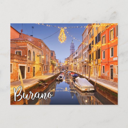 Hallo Van Burano, Italië Briefkaart (Voorkant)