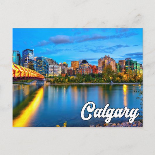 Hallo Van Calgary, Alberta, Canada Briefkaart (Voorkant)