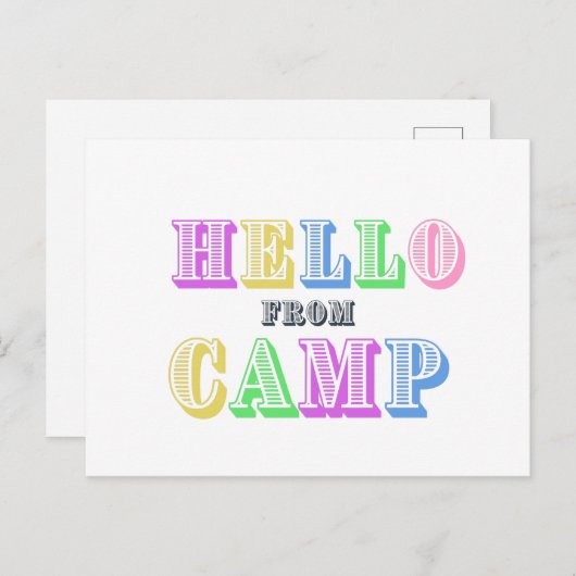 hallo van Camp Briefkaart (Voorkant / Achterkant)