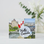 Hallo Van Canada Briefkaart (Staand voorkant)