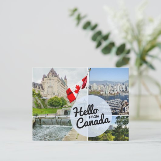 Hallo Van Canada Briefkaart (Staand voorkant)