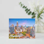 Hallo Van Charlotte, North Carolina, Verenigde Sta Briefkaart (Staand voorkant)