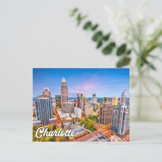 Hallo Van Charlotte, North Carolina, Verenigde Sta Briefkaart (Staand voorkant)