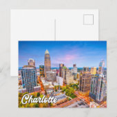 Hallo Van Charlotte, North Carolina, Verenigde Sta Briefkaart (Voorkant / Achterkant)