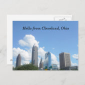 hallo van CLEVELAND OHIO briefkaart (Voorkant / Achterkant)