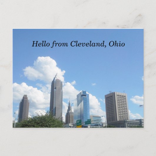 hallo van CLEVELAND OHIO briefkaart (Voorkant)