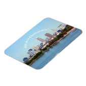 Hallo van Cleveland Ohio Lake Skyline Magnet Magneet (Linkerzijde)