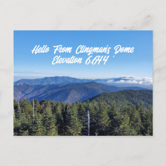 Hallo Van Clingman's Dome Great Smoky Mountains Briefkaart