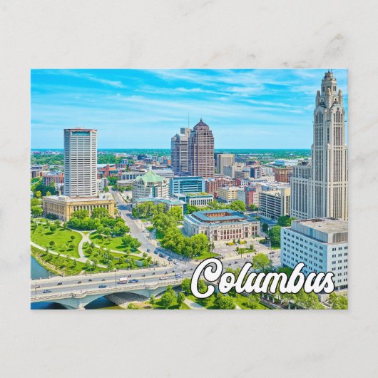 Hallo Van Columbus, Ohio, Verenigde Staten Briefkaart (Voorkant)